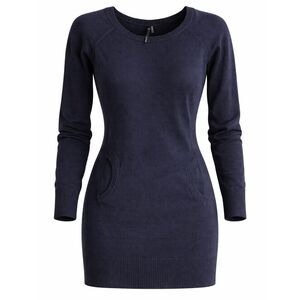 Take Out Black Sweater Dress Size M Bodycon Pockets Fitted Tunic Long Sleeve